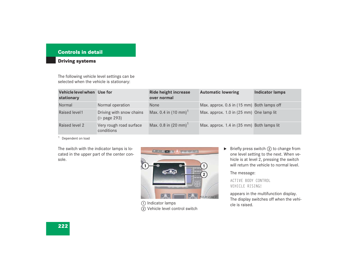 Mercedes-Benz S 4300 User Manual | Page 223 / 435