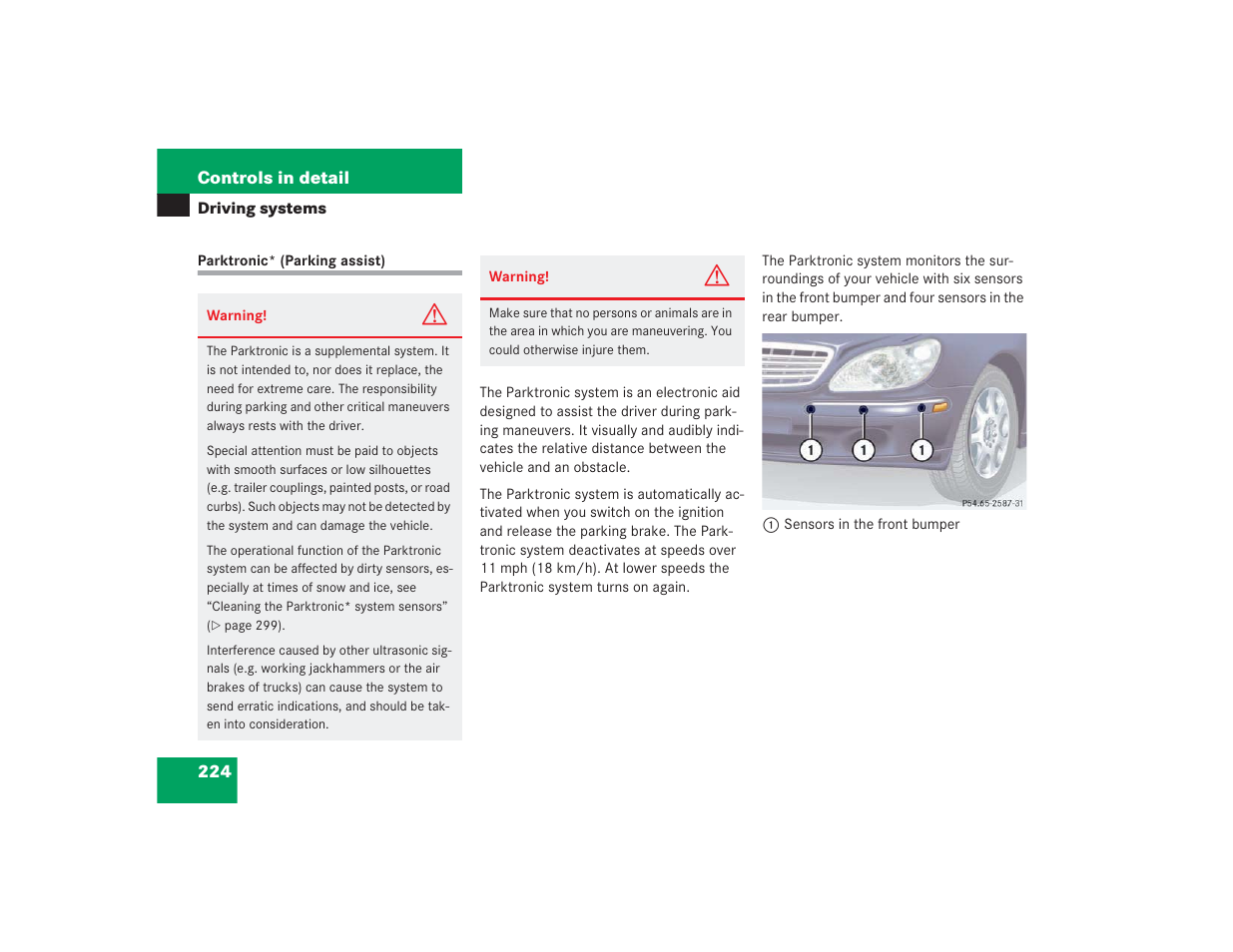 Mercedes-Benz S 4300 User Manual | Page 225 / 435