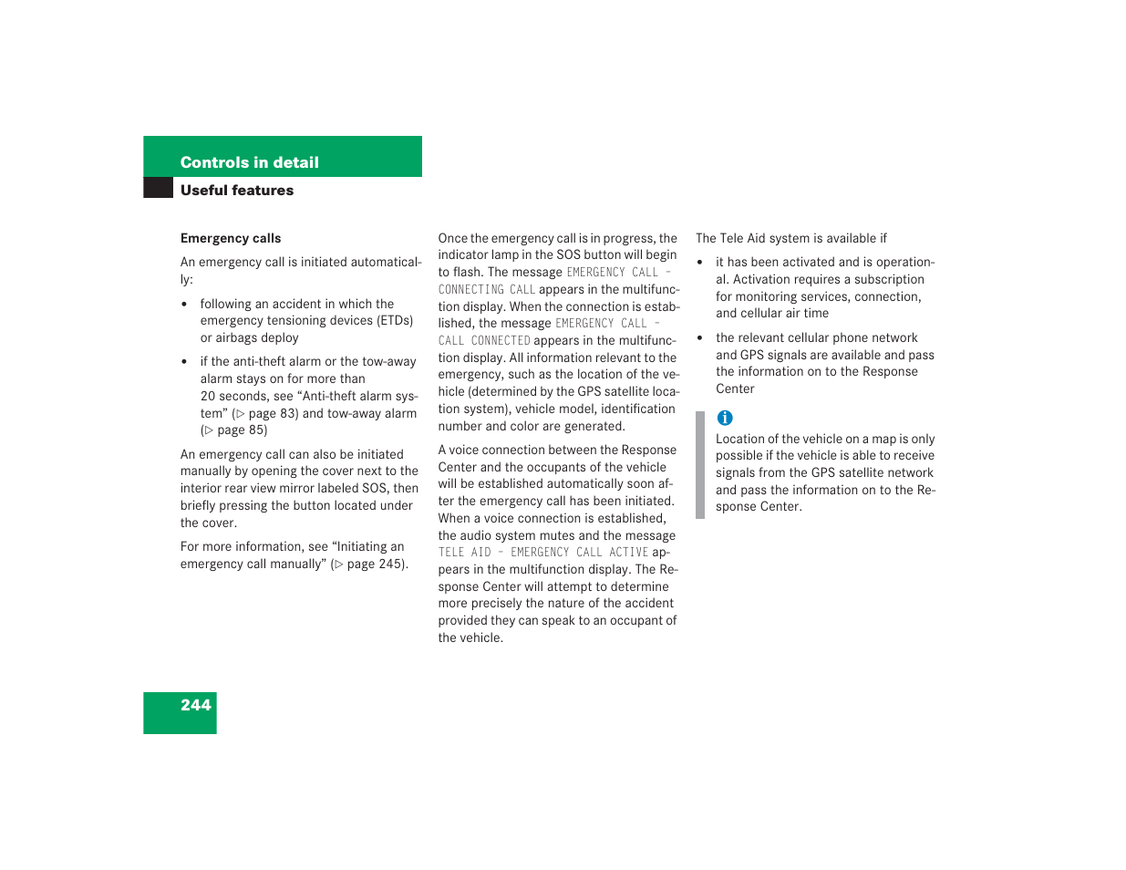 Mercedes-Benz S 4300 User Manual | Page 245 / 435