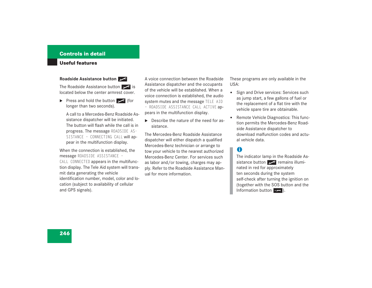 Mercedes-Benz S 4300 User Manual | Page 247 / 435