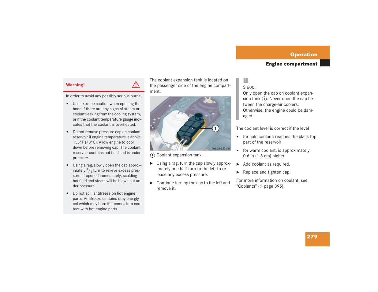 279 operation | Mercedes-Benz S 4300 User Manual | Page 280 / 435