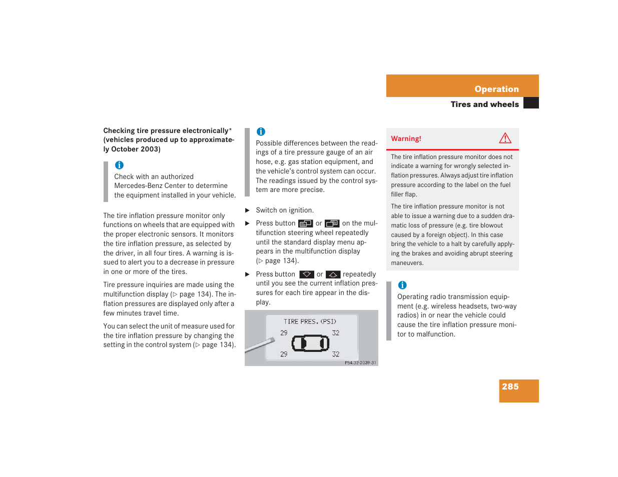 Mercedes-Benz S 4300 User Manual | Page 286 / 435