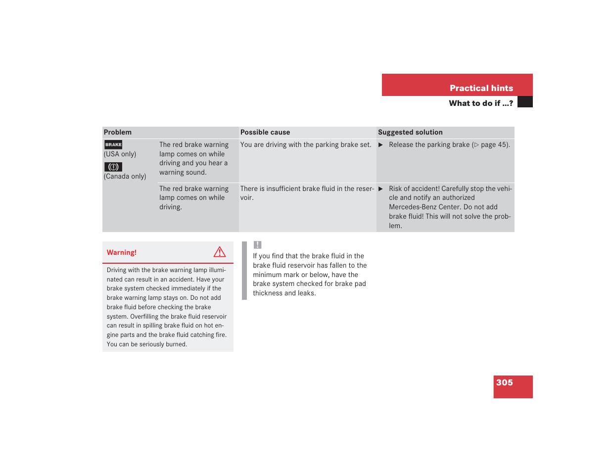 Mercedes-Benz S 4300 User Manual | Page 306 / 435