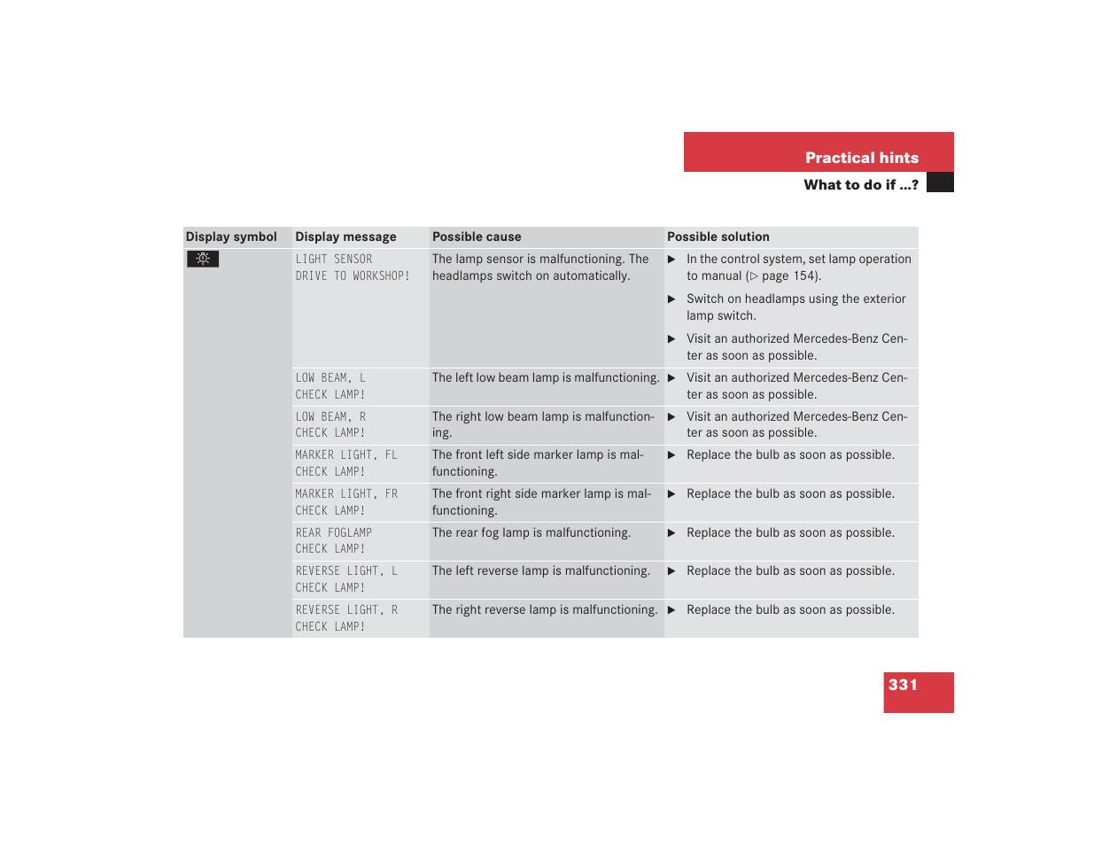 Mercedes-Benz S 4300 User Manual | Page 332 / 435