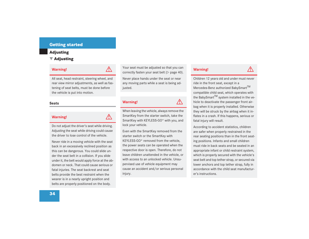 Mercedes-Benz S 4300 User Manual | Page 35 / 435