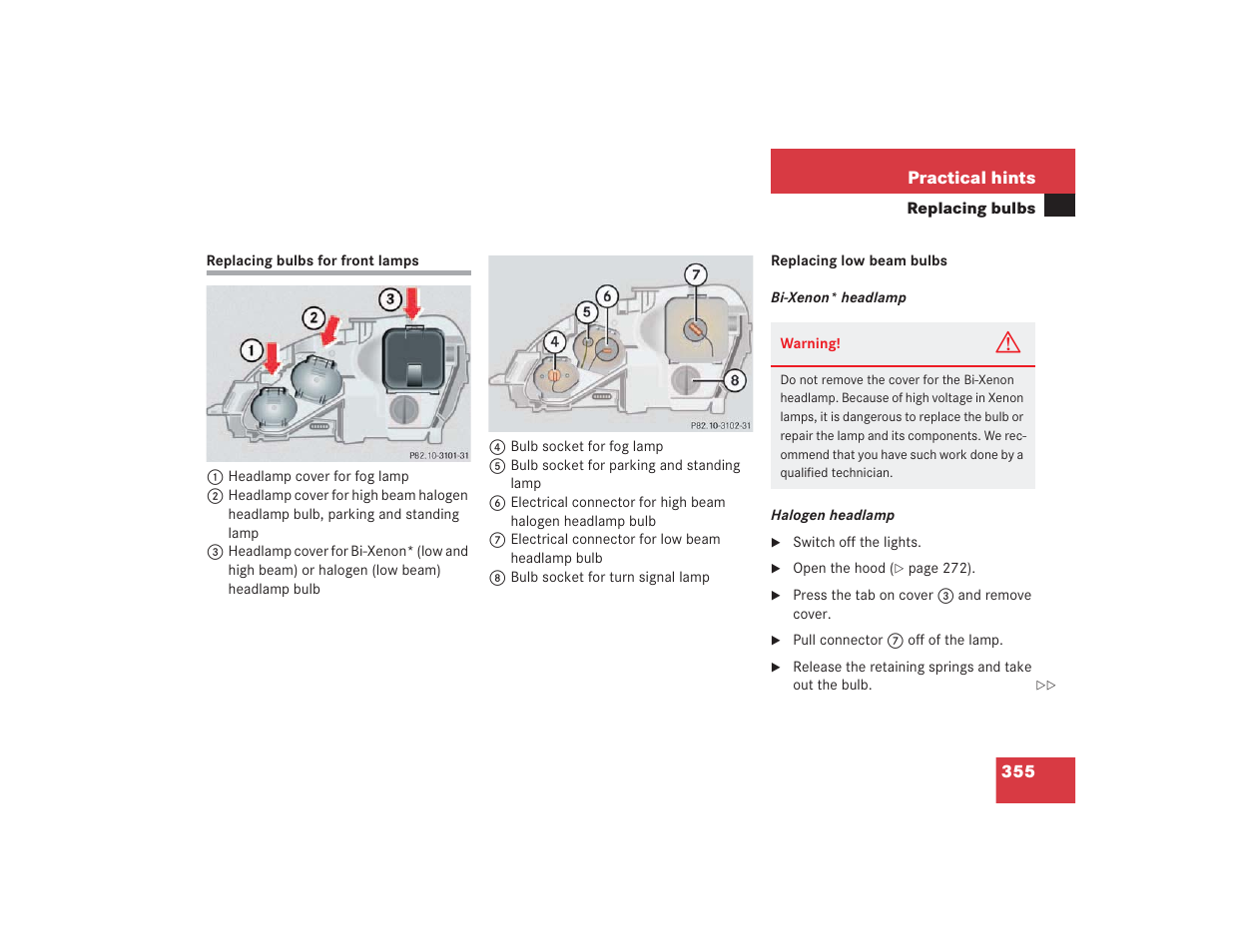 Mercedes-Benz S 4300 User Manual | Page 356 / 435