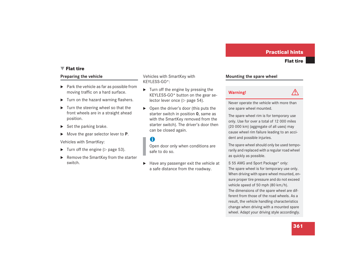 Mercedes-Benz S 4300 User Manual | Page 362 / 435