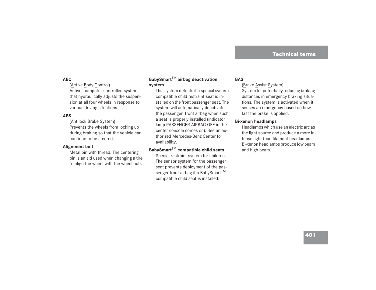 Mercedes-Benz S 4300 User Manual | Page 402 / 435
