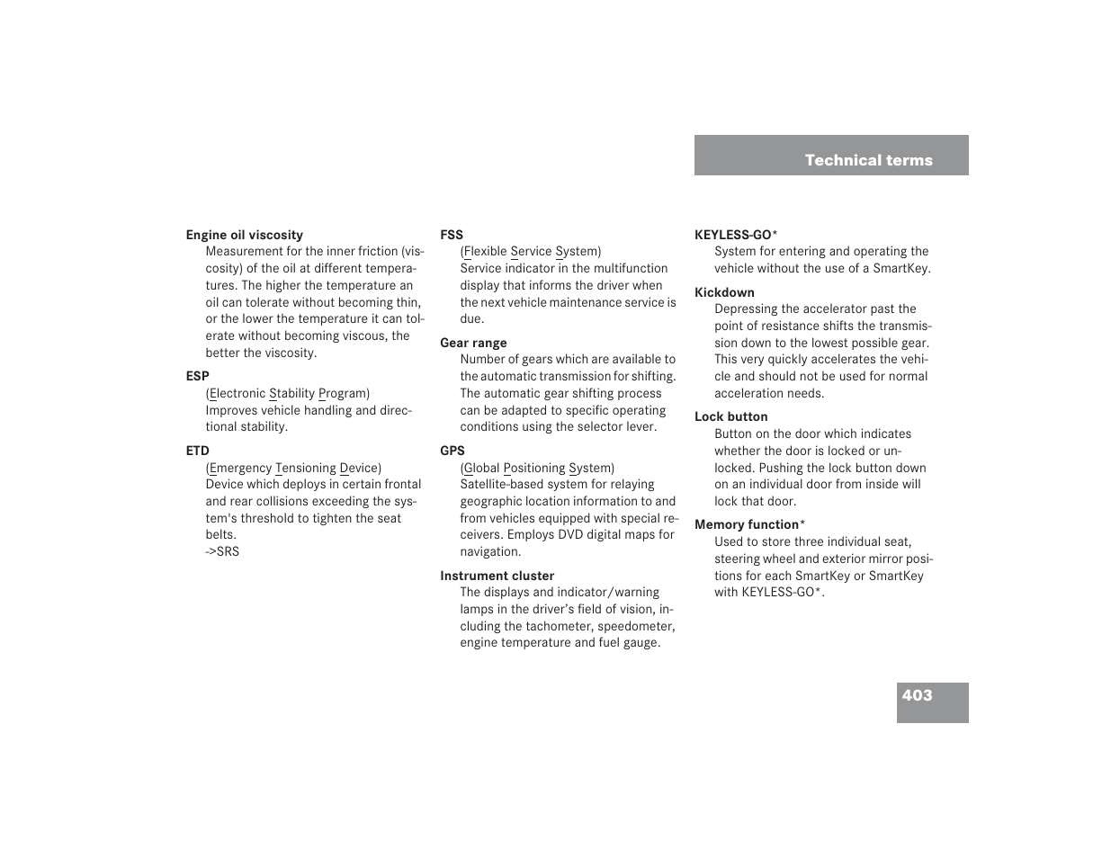 Mercedes-Benz S 4300 User Manual | Page 404 / 435