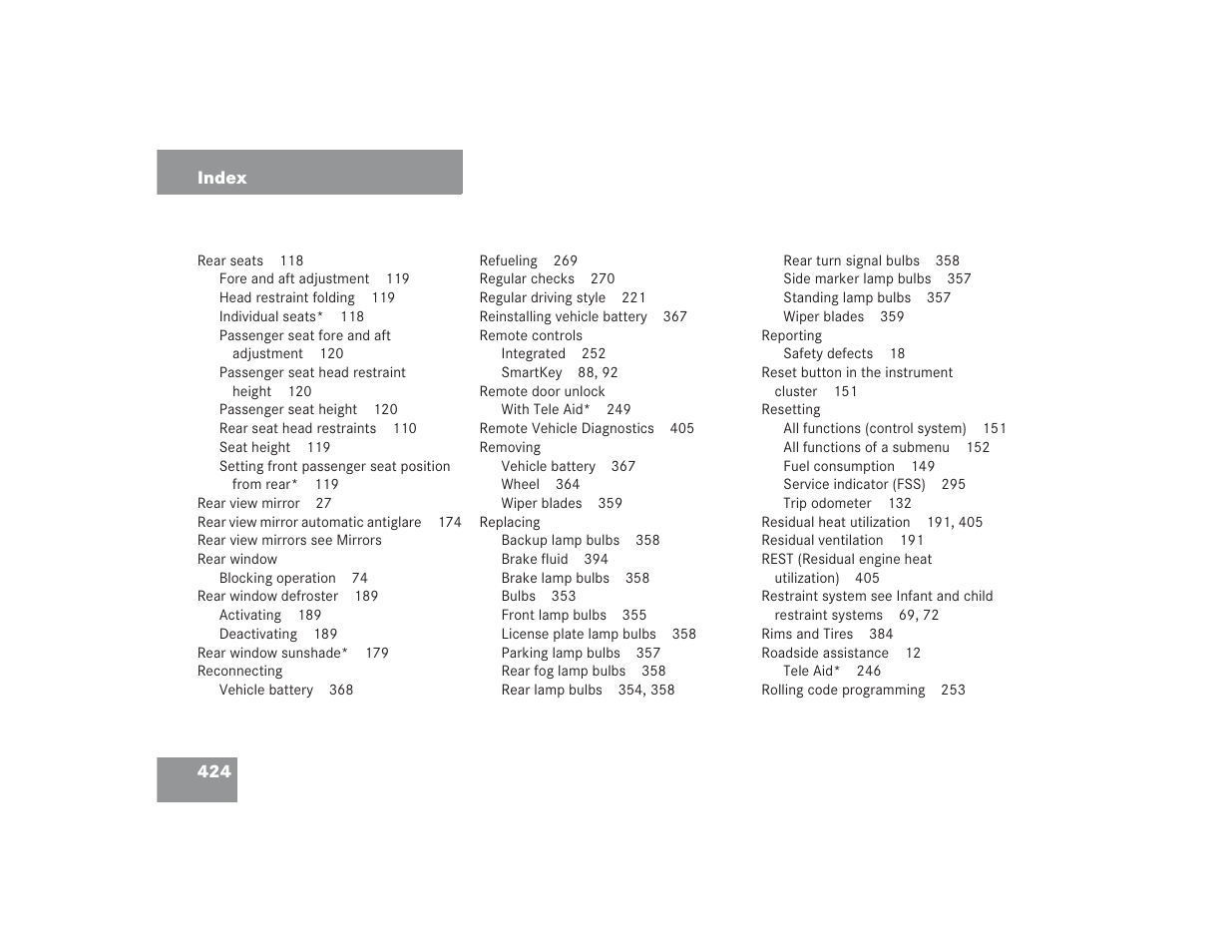Mercedes-Benz S 4300 User Manual | Page 425 / 435