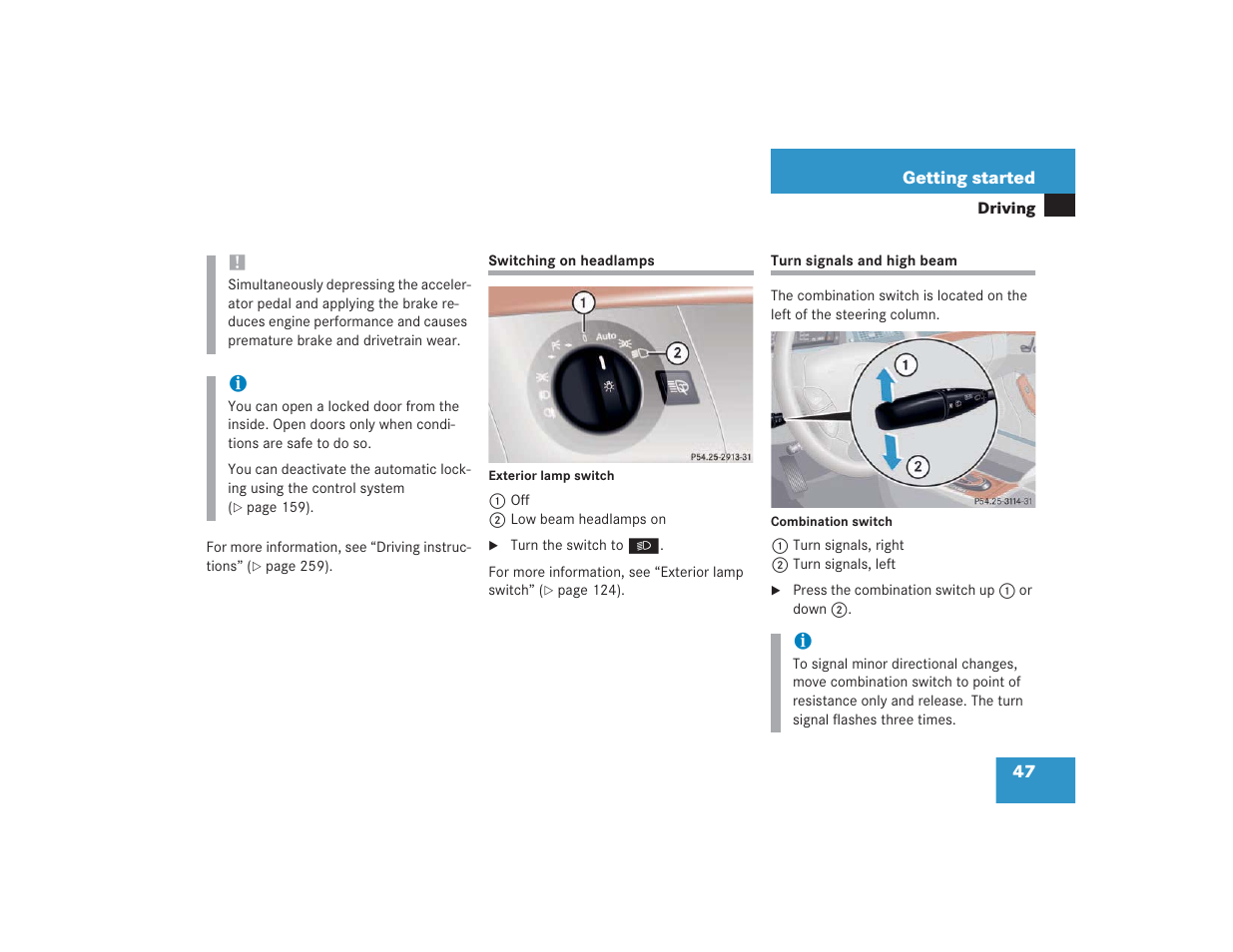 Mercedes-Benz S 4300 User Manual | Page 48 / 435