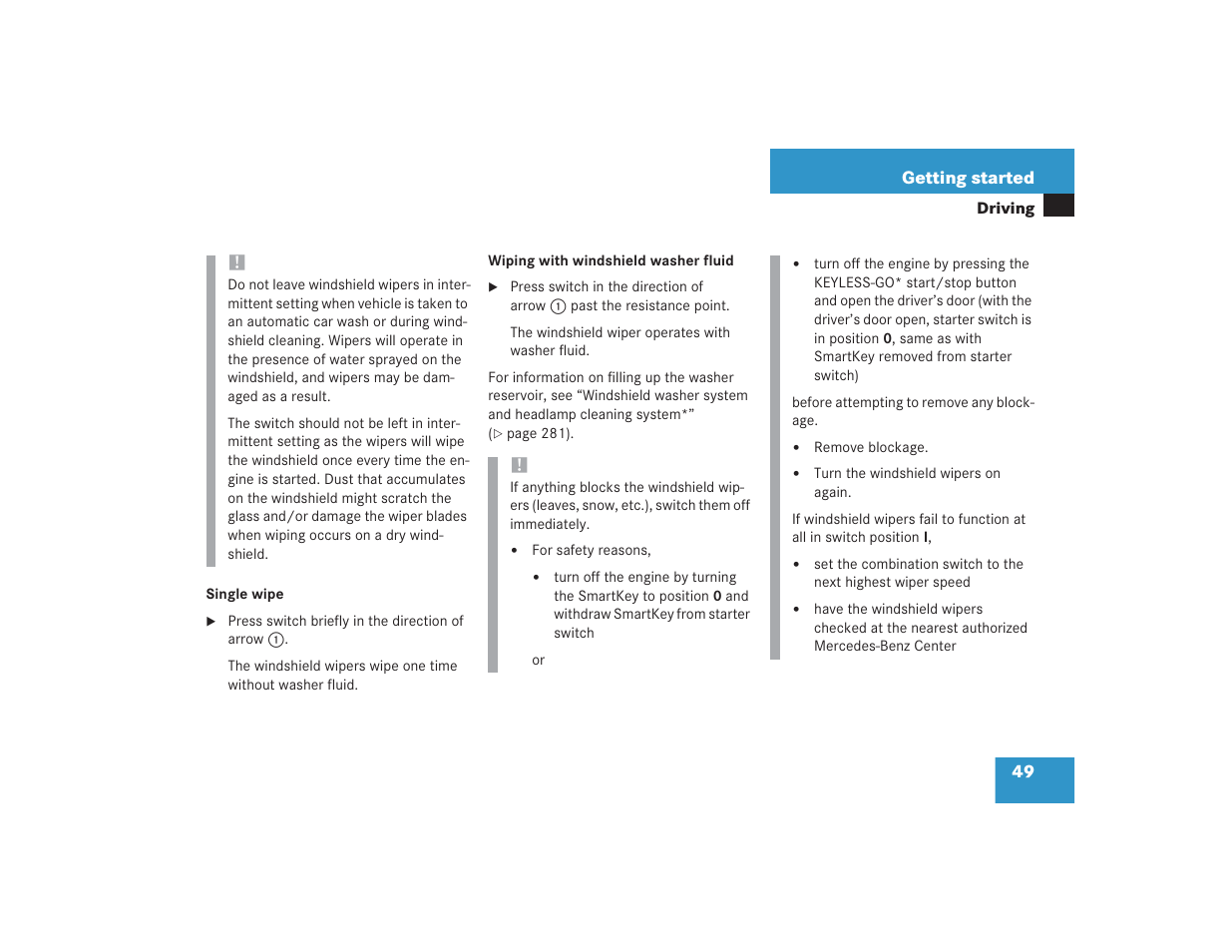 Mercedes-Benz S 4300 User Manual | Page 50 / 435