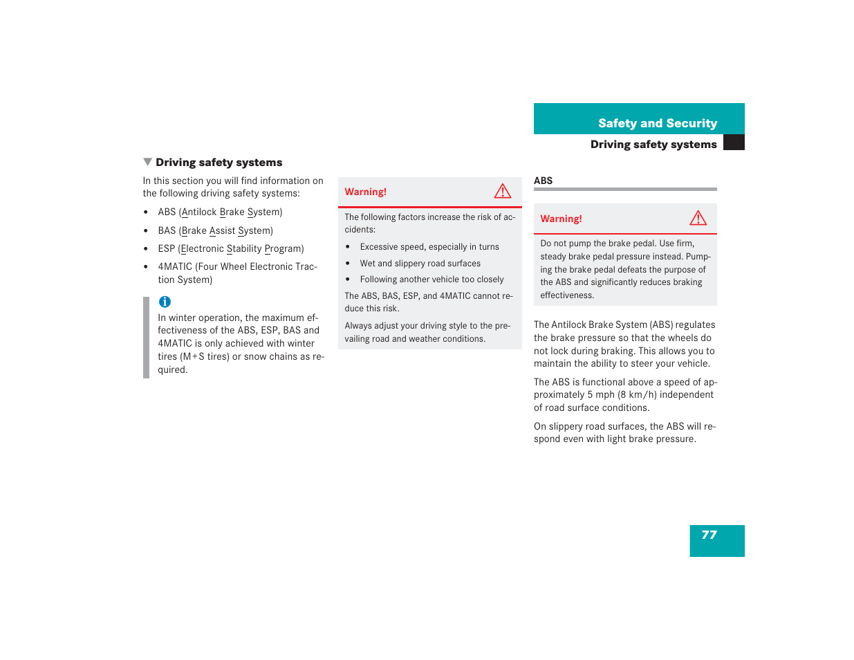 Mercedes-Benz S 4300 User Manual | Page 78 / 435