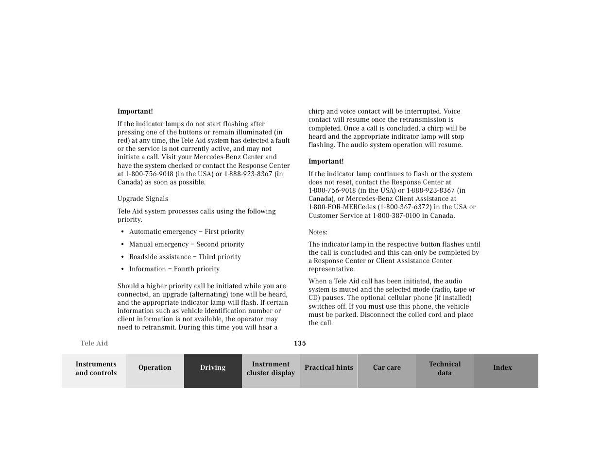 Mercedes-Benz 2001 SLK-Class User Manual | Page 138 / 273