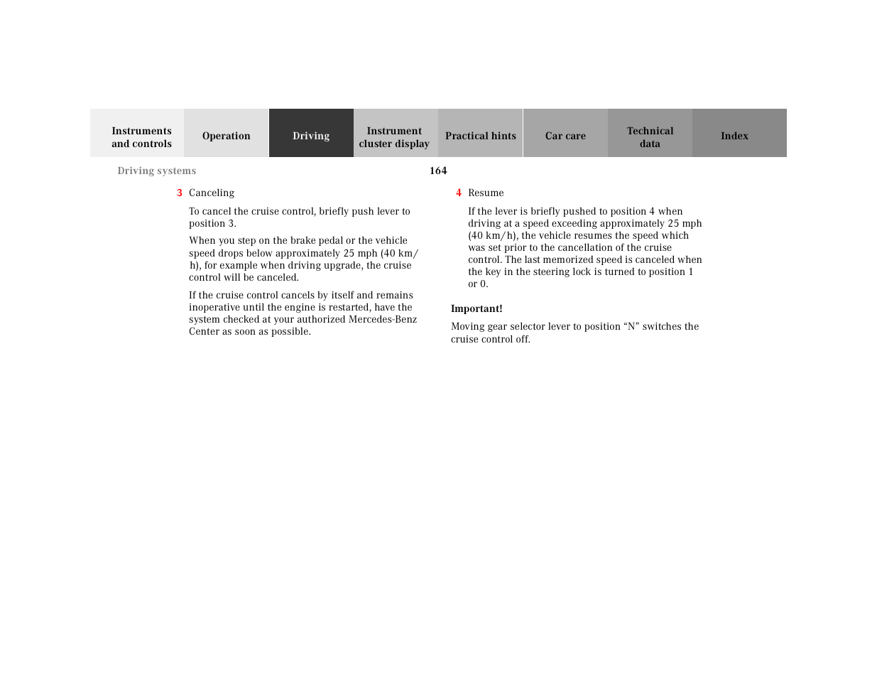 Mercedes-Benz 2001 SLK-Class User Manual | Page 167 / 273