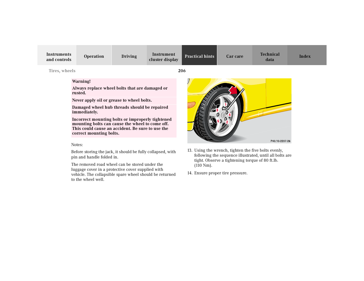 Mercedes-Benz 2001 SLK-Class User Manual | Page 209 / 273