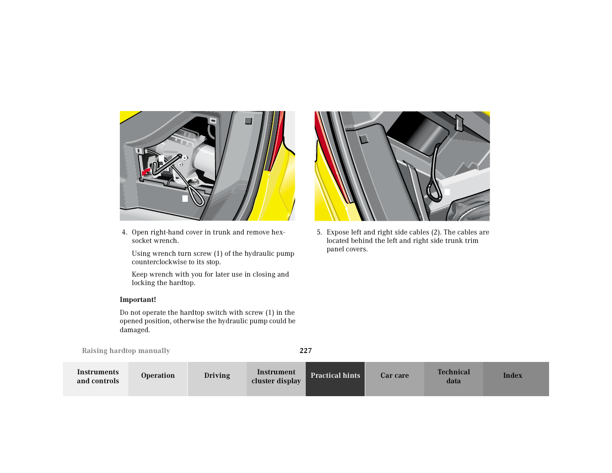 Mercedes-Benz 2001 SLK-Class User Manual | Page 230 / 273