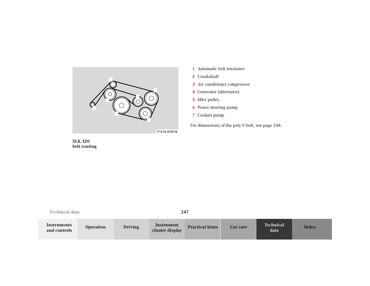 Mercedes-Benz 2001 SLK-Class User Manual | Page 250 / 273
