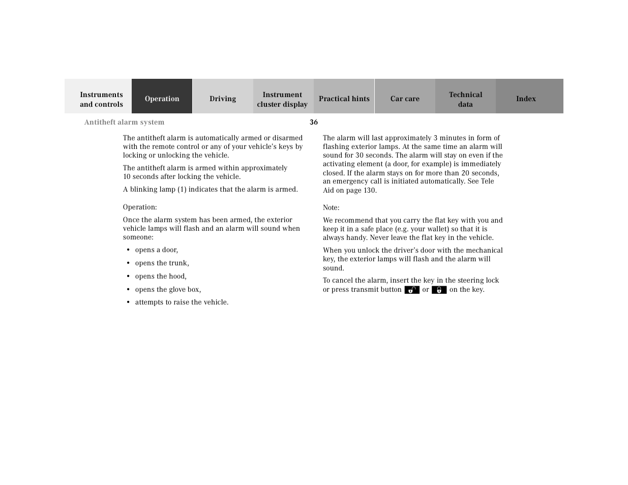 Mercedes-Benz 2001 SLK-Class User Manual | Page 39 / 273