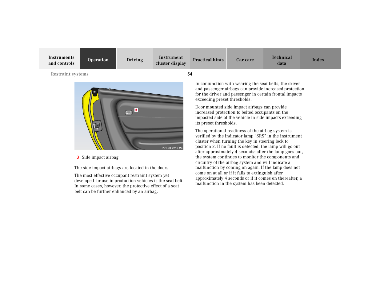 Mercedes-Benz 2001 SLK-Class User Manual | Page 57 / 273