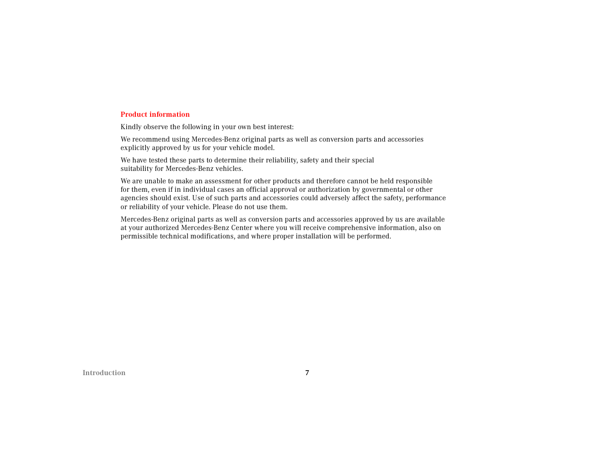 Mercedes-Benz 2002 SL 600 User Manual | Page 10 / 302