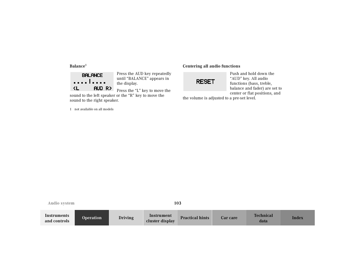 Mercedes-Benz 2002 SL 600 User Manual | Page 107 / 302