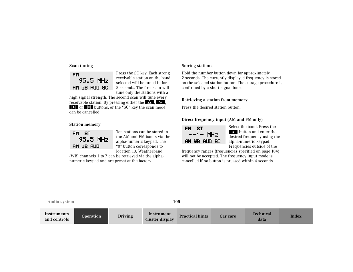 Mercedes-Benz 2002 SL 600 User Manual | Page 109 / 302