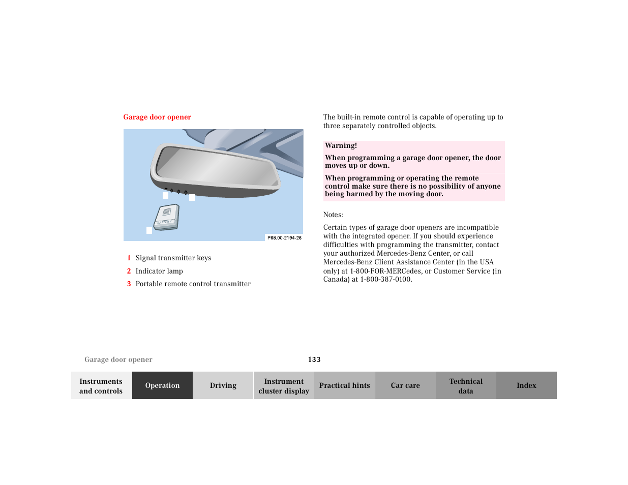 Mercedes-Benz 2002 SL 600 User Manual | Page 137 / 302