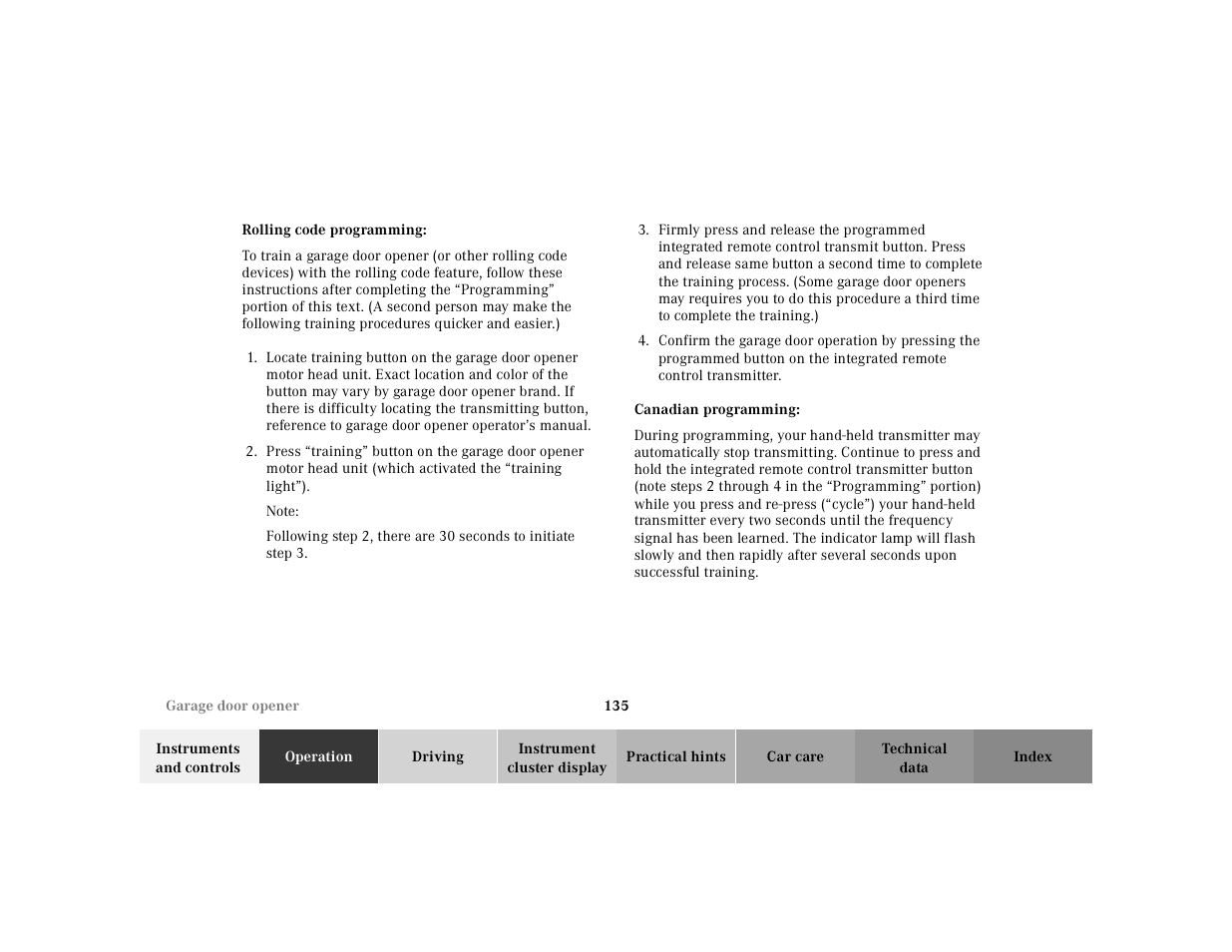 Mercedes-Benz 2002 SL 600 User Manual | Page 139 / 302