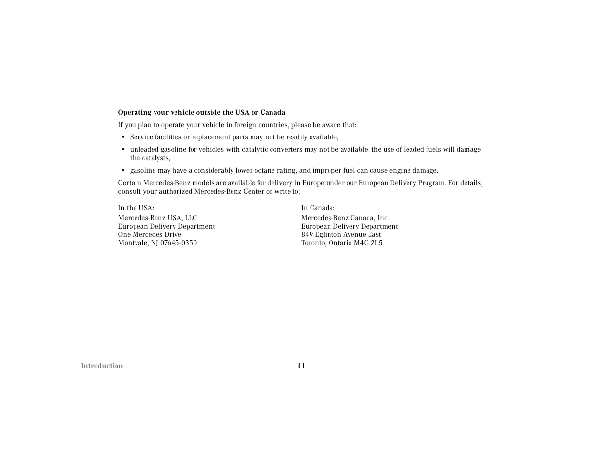 Mercedes-Benz 2002 SL 600 User Manual | Page 14 / 302