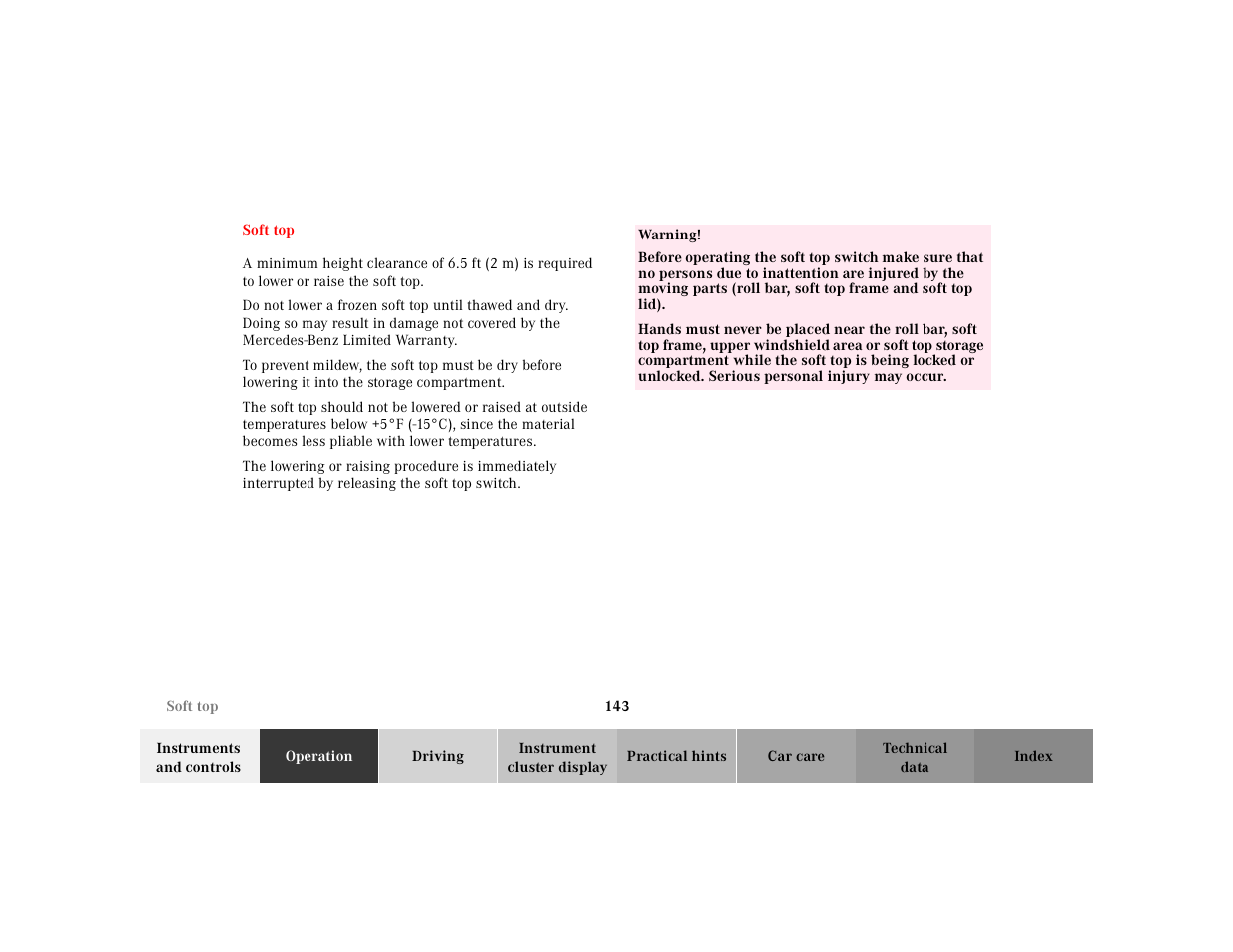 Mercedes-Benz 2002 SL 600 User Manual | Page 147 / 302