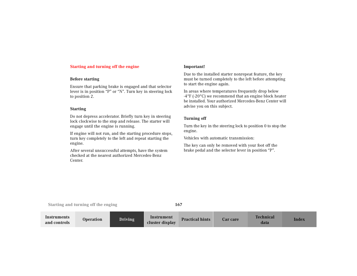 Mercedes-Benz 2002 SL 600 User Manual | Page 171 / 302