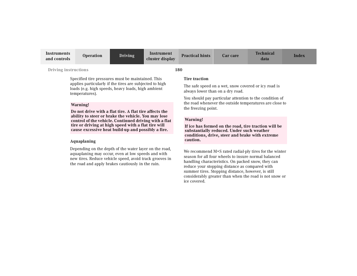 Mercedes-Benz 2002 SL 600 User Manual | Page 184 / 302