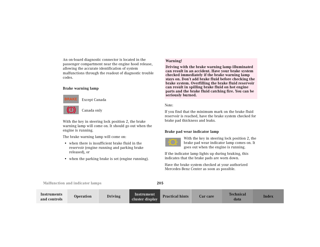 Mercedes-Benz 2002 SL 600 User Manual | Page 209 / 302