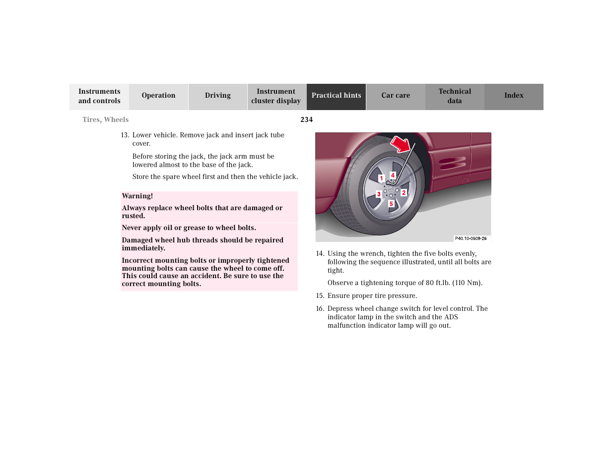 Mercedes-Benz 2002 SL 600 User Manual | Page 238 / 302