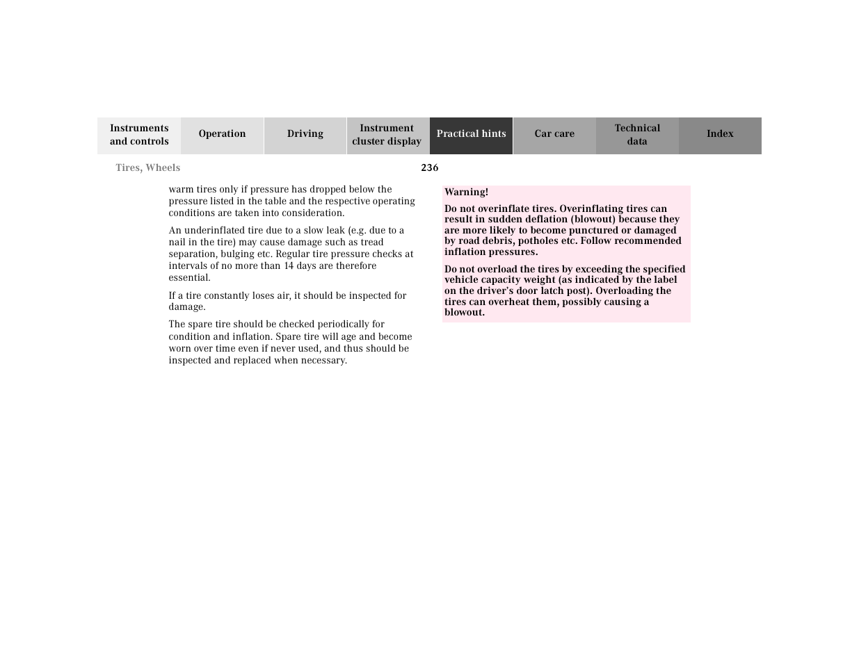 Mercedes-Benz 2002 SL 600 User Manual | Page 240 / 302