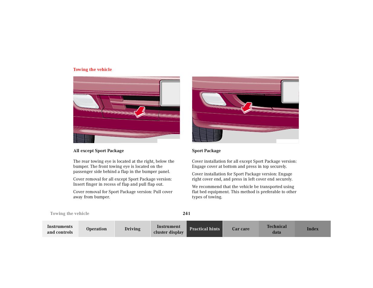 Mercedes-Benz 2002 SL 600 User Manual | Page 245 / 302