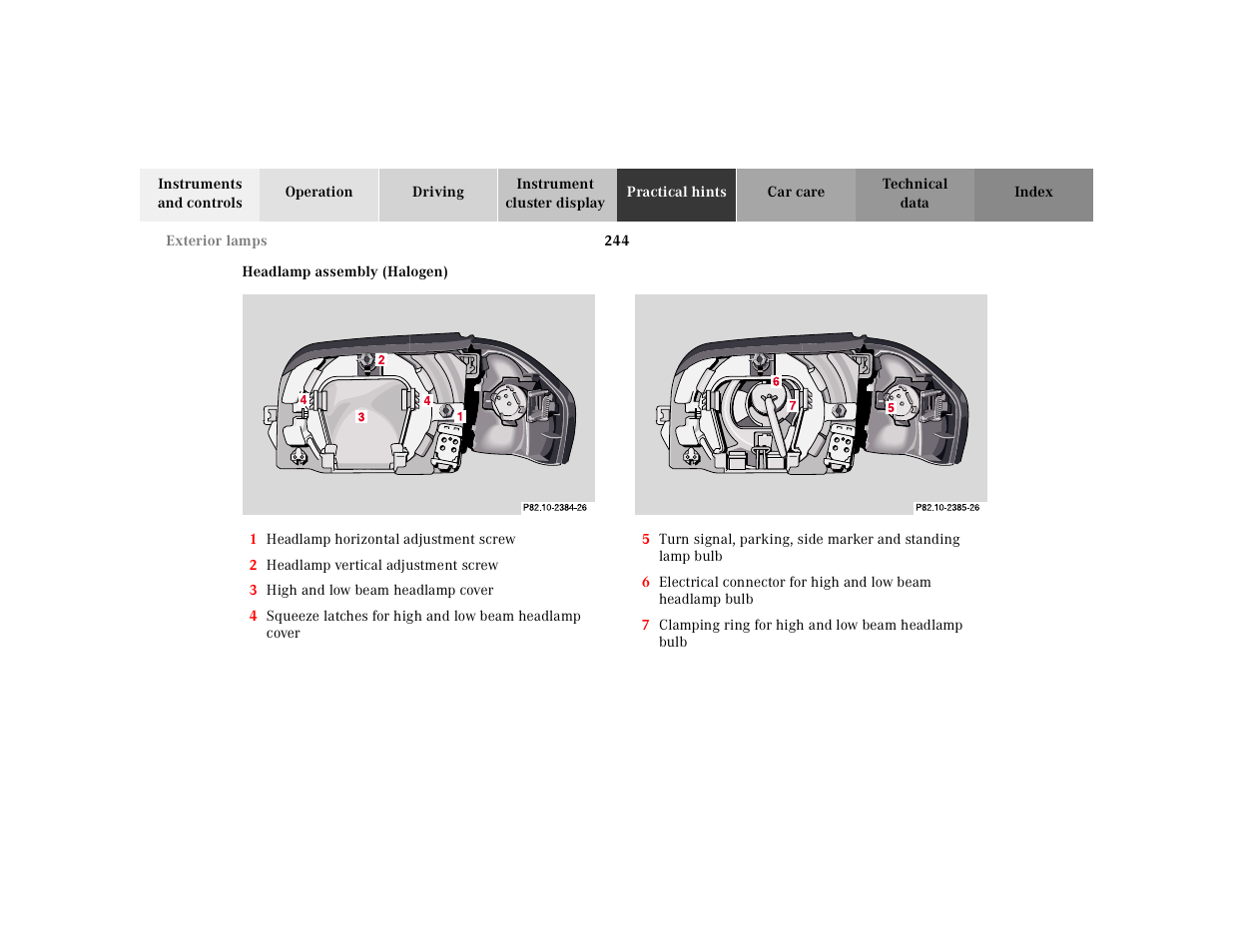Mercedes-Benz 2002 SL 600 User Manual | Page 248 / 302