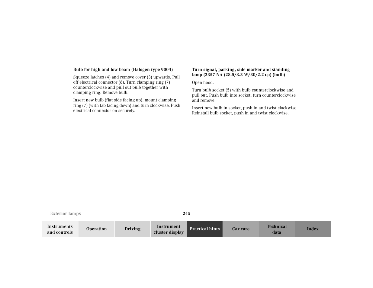 Mercedes-Benz 2002 SL 600 User Manual | Page 249 / 302