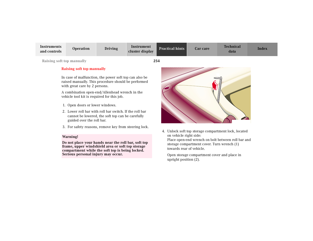 Mercedes-Benz 2002 SL 600 User Manual | Page 258 / 302