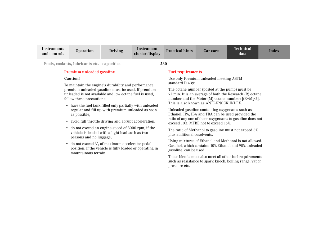 Mercedes-Benz 2002 SL 600 User Manual | Page 284 / 302