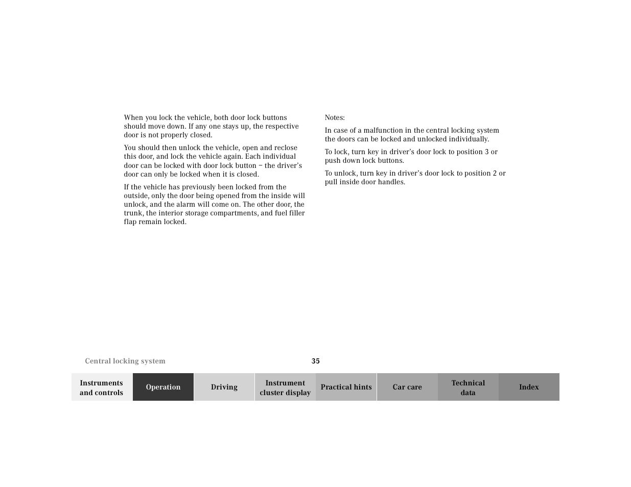 Mercedes-Benz 2002 SL 600 User Manual | Page 39 / 302
