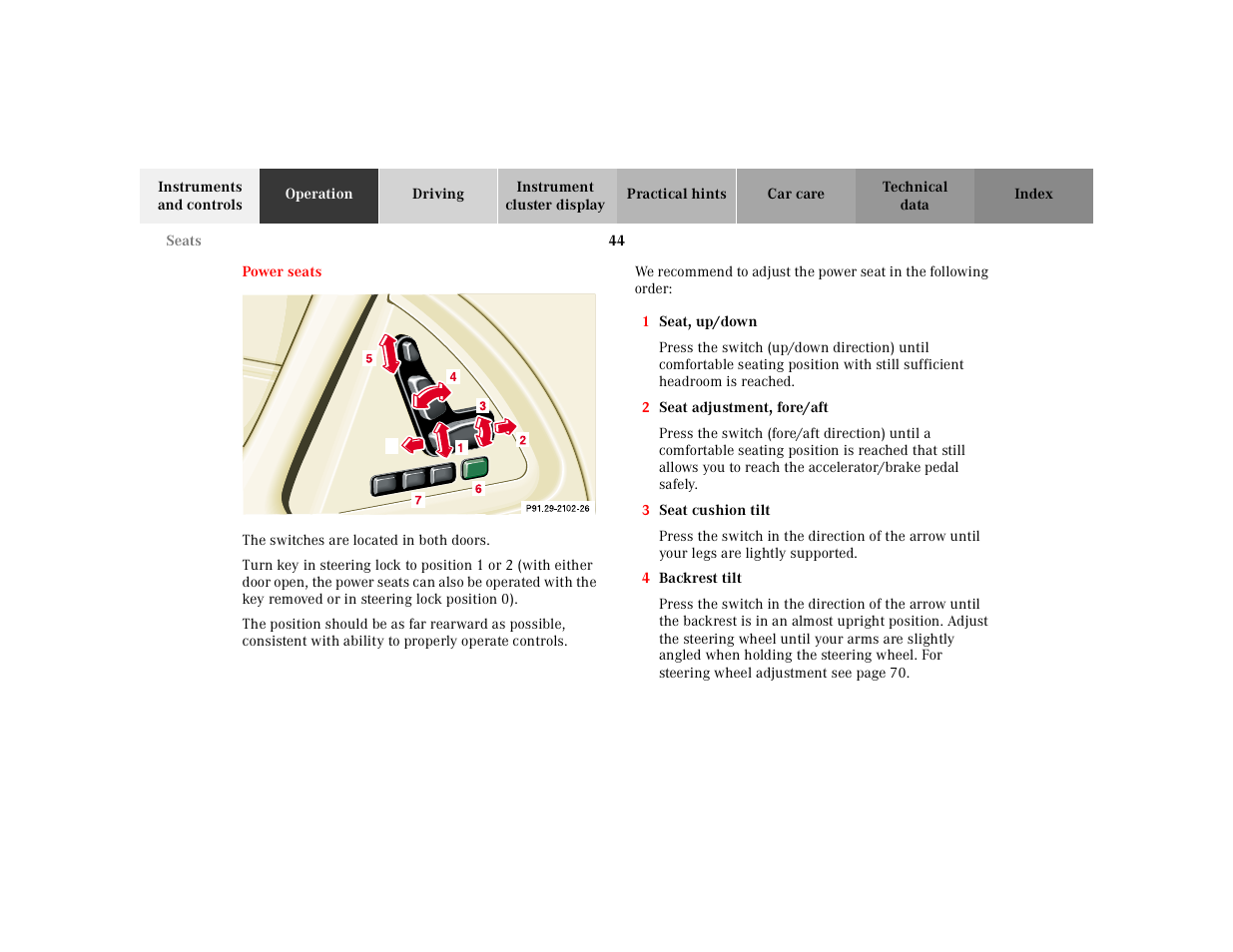 Mercedes-Benz 2002 SL 600 User Manual | Page 48 / 302