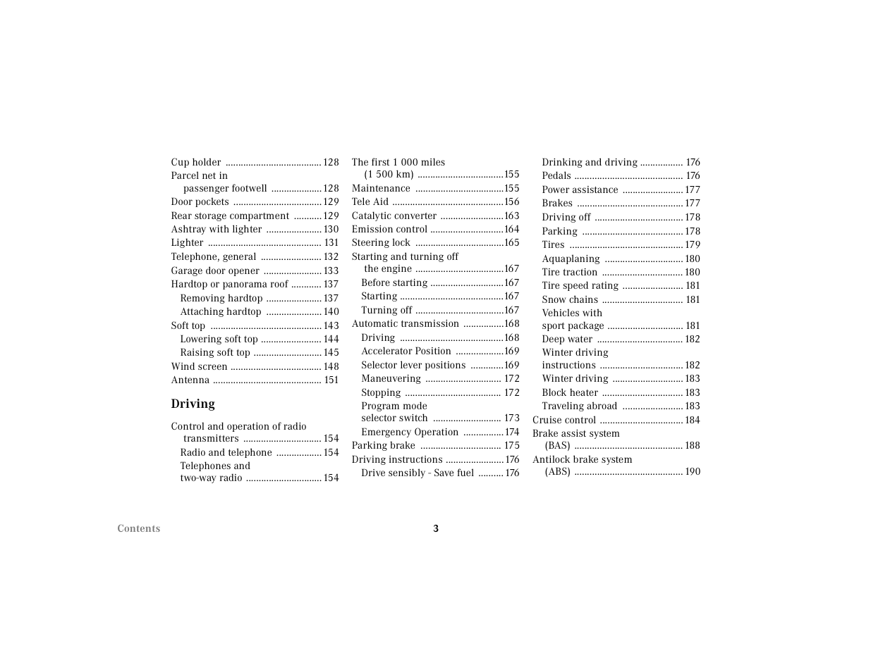 Mercedes-Benz 2002 SL 600 User Manual | Page 6 / 302