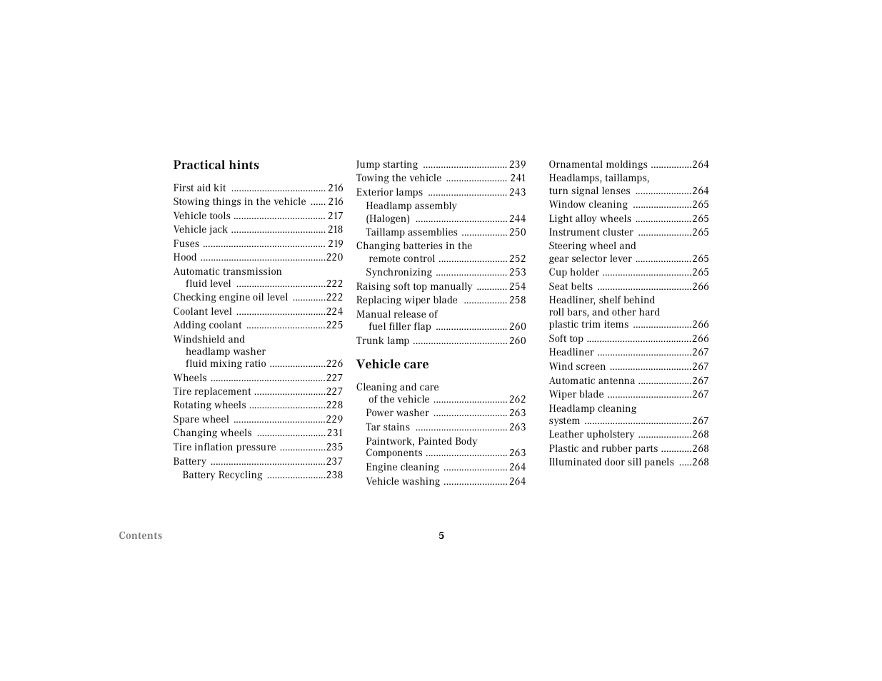 Mercedes-Benz 2002 SL 600 User Manual | Page 8 / 302