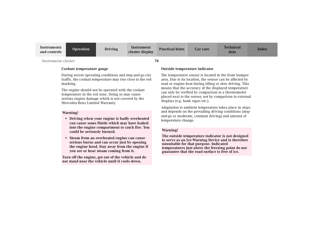 Mercedes-Benz 2002 SL 600 User Manual | Page 82 / 302