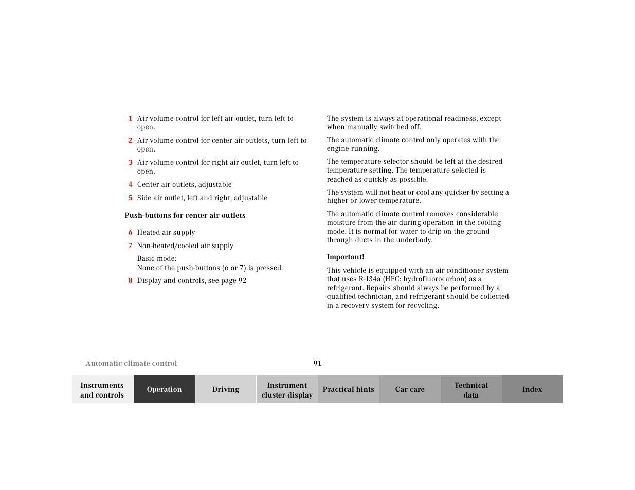 Mercedes-Benz 2002 SL 600 User Manual | Page 95 / 302