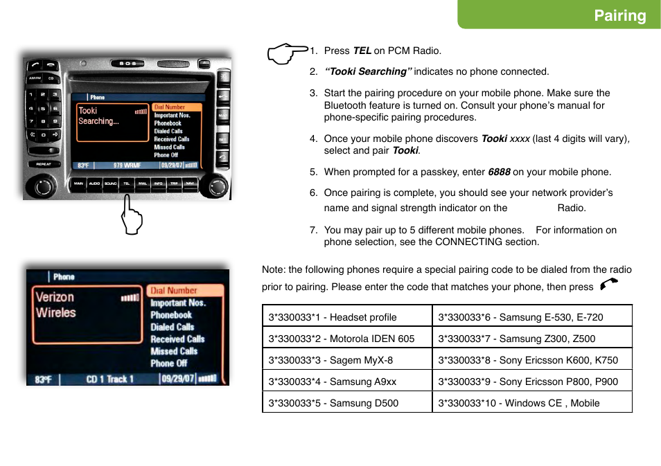 Mercedes-Benz BLUETOOTH PHONE INTEGRATION ECP/M MERCEDES User Manual | Page 3 / 10