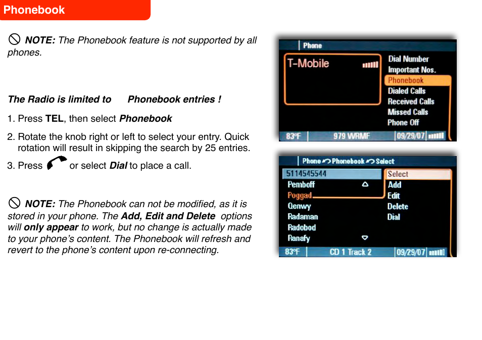 Mercedes-Benz BLUETOOTH PHONE INTEGRATION ECP/M MERCEDES User Manual | Page 8 / 10