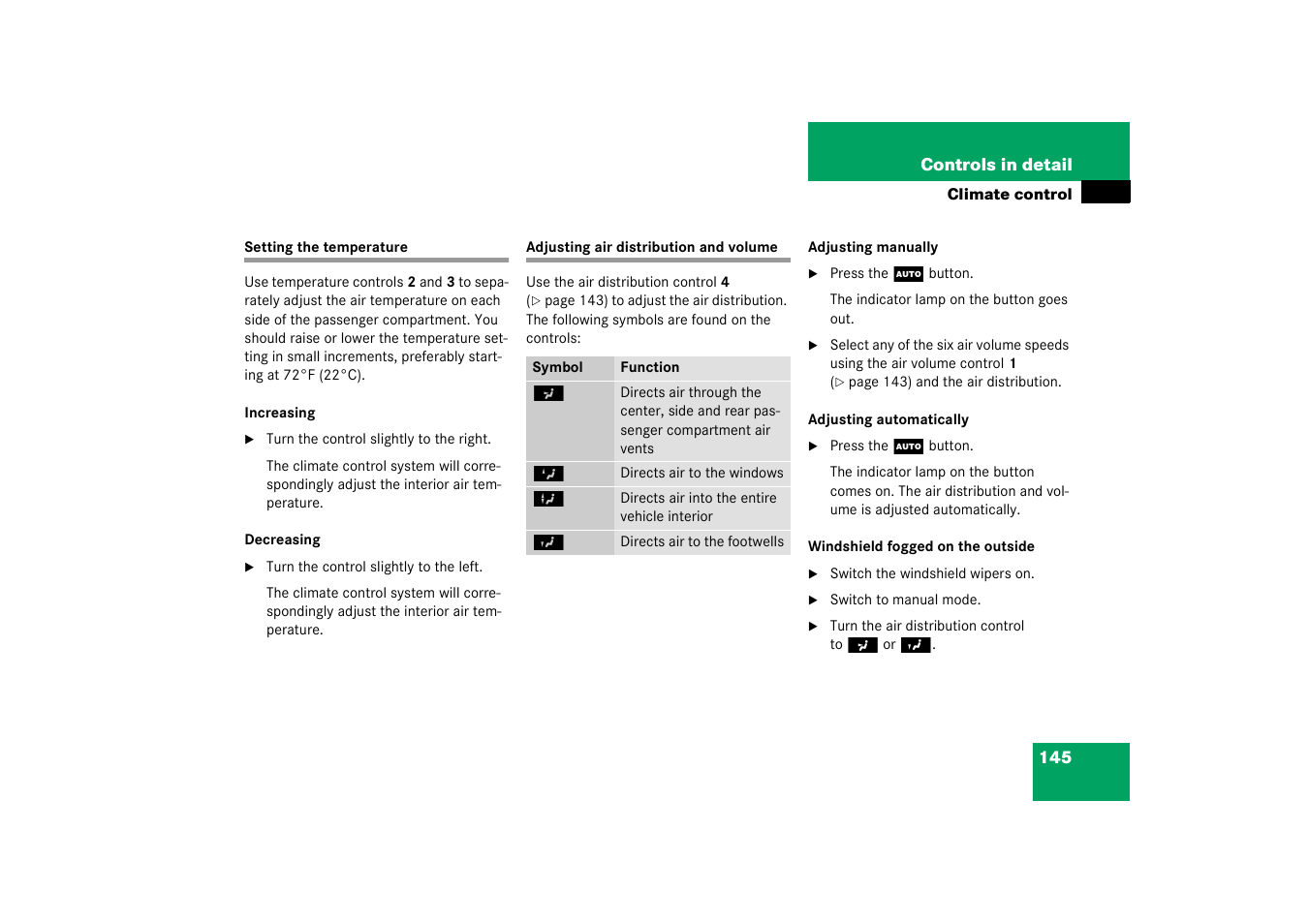 Mercedes-Benz 2003 C-Class Coupe User Manual | Page 145 / 356
